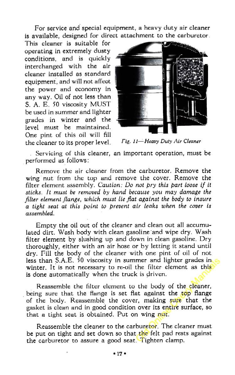 1942 Chevrolet Truck Owners Manual Page 25